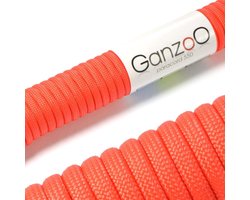 Paracord 550 Touw - Sterk Nylon Koord voor Survival, Knutselen & Outdoor (Signaaloranje)