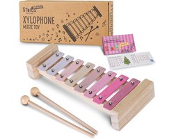 Xylofoon Speelgoed met 8 Kleuren Toetsen - Muziekinstrument voor Peuters en Kinderen