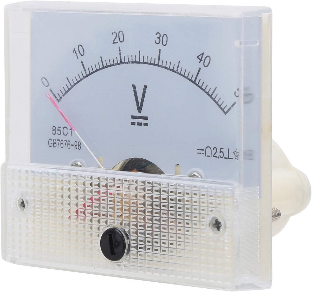 Analoge DC Voltmeter Paneelmeter 0-50V voor Spanningsstabilisatoren en Elektrische Circuits