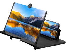 Telefoon Schermvergroter - Schermversterker Projector - Films Kijken - 3D HD Beeld - Opvouwbaar - Zwart