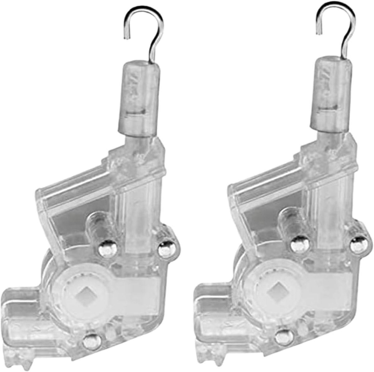 Raam Mechanisme - Jaloezie Hendel - Raambekleding Monteren - Zeshoekige Haak - 3.8x5.7cm Handvat - Wit