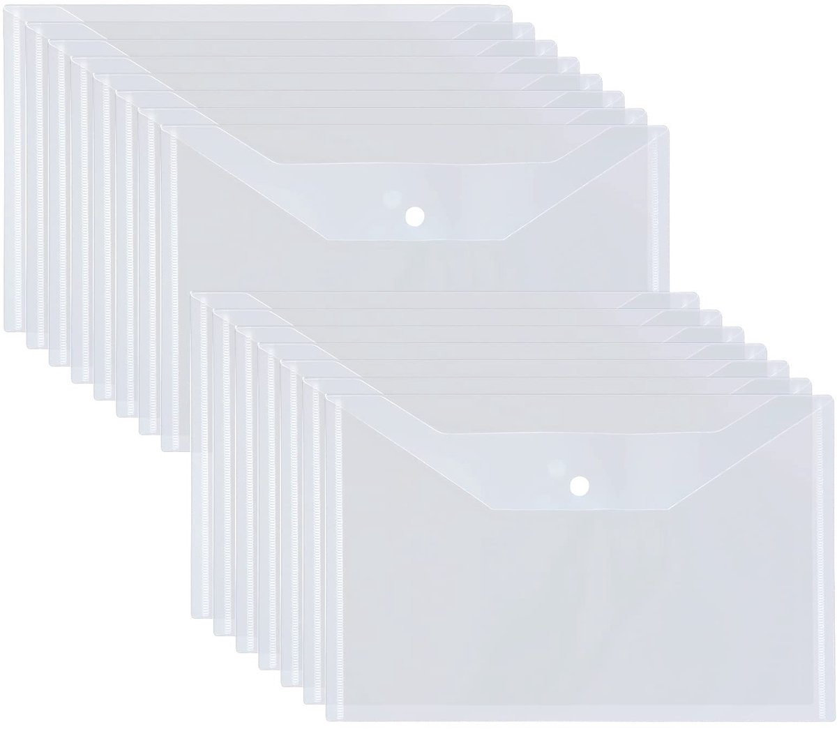 MTTproducts- Documentvakken 48 stuks - Documententas A4 - Kunststof map - Transparante map - Kantoor accessoires - Ideaal voor organisatie