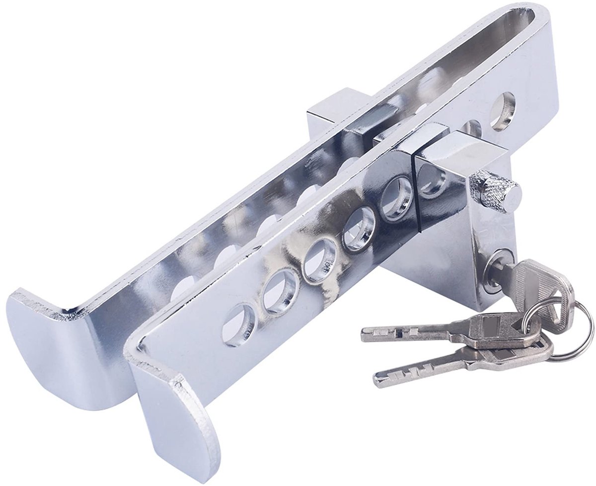 MTTproducts- Veiligheidsslot Diefstalbeveiliging - Auto/Voertuigkoppeling - Gereedschap van Staal - 3 Sleutels - Praktisch Vergrendelingsgereedschap - Gemakkelijk op te bergen