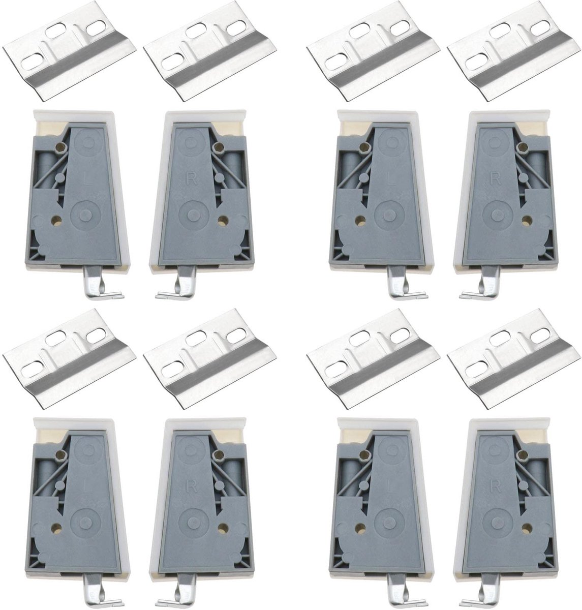 MTTproducts- Opknoping Beugel 8 Stuks - Muur Hanger Plaat - Laadvermogen 100-150 kg - ABS/Koudgewalst Staal - Afmetingen 67x36x17 mm - Sterke Corrosiebestendigheid - Wandbeugel