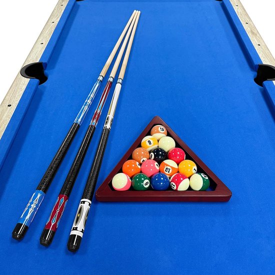 Set van 2 biljartkeu's van esdoorn met linnen coating - 147,3 cm — afbeelding 3