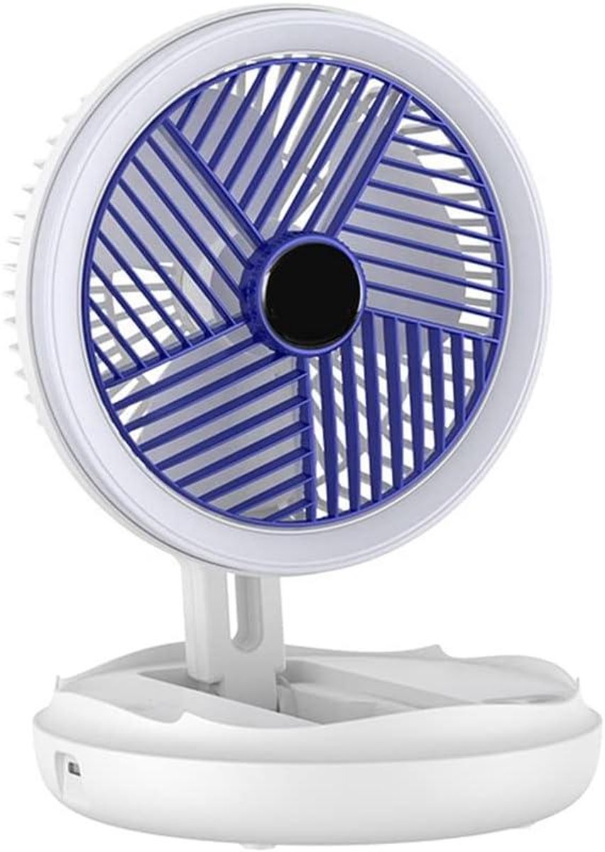 Draagbare Ventilator - Mini Koeler - Persoonlijke Verkoeling - Opvouwbaar Ontwerp - 18.8 cm Hoog - Wit