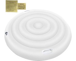 Opblaasbare Hottub Cover | Ronde Opvouwbare Vervanghoes | Zwemspa Afdekking Geïsoleerd Bubbelbad Deksel | Geschikt voor Gebruik in de Winter, Zomer, Achtertuin, Tuin, Terras, Thuis, Hotel en