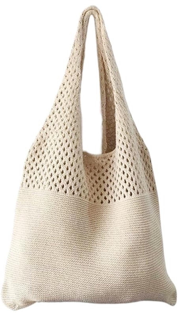 Cosensi- Strandtas XXL - Strandtas met Rits - Boho Strandtas - Opvouwbare Strandtas - Waterdichte Strandtas - Ruime Afmetingen 37 x 31 cm - Boho Tas