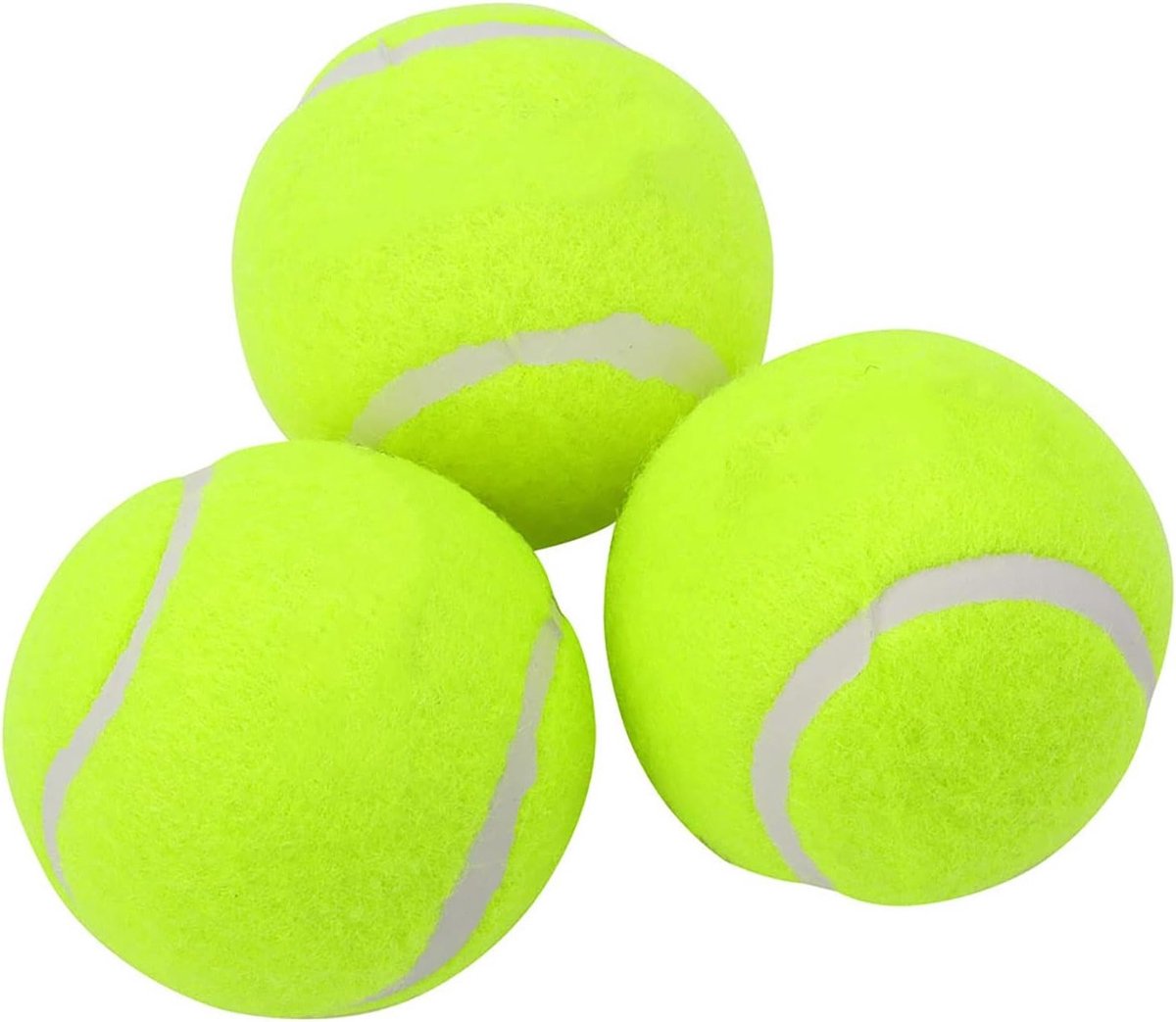3 stuks tennisballen - drukloze trainingsballen voor tennis - sporttoestellen in html nodig .