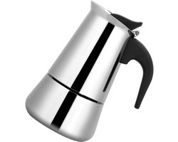 RVS Moka Pot Koffiezetapparaat voor Espresso - Voor 2 tot 9 Kopjes