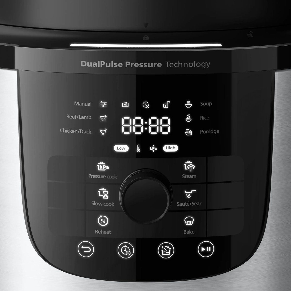 Philips 3000-serie Multicooker - Snelkookpan - Pressure Cooker - 6 Liter - PFAS-vrij - 13 programma's - Automatische drukafgifte - HD2616/70 thumbnail 5