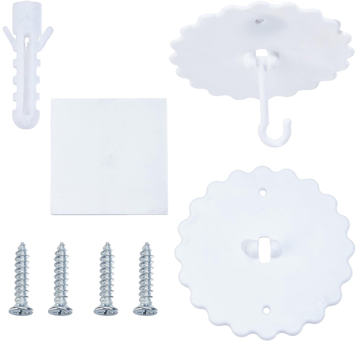 Dailygoods - Haken voor Muggennet aan Plafond met Superlijm