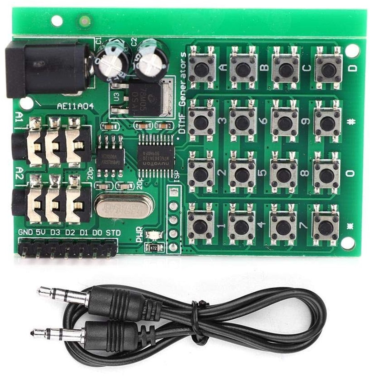 Dailygoods - Dailygoody - Module - Audio Generator - Dual Encode Transmitter Board - 5-24 V - Voice Module - Geschikt voor Audio Toepassingen - Compact formaat