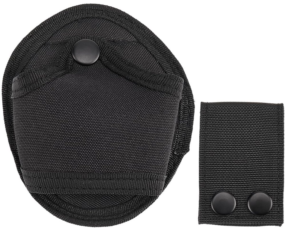 Dailygoods - Dailygoody - Handboeien etui - Handboeien riemhouder - Robuuste nylon tas - Zwart - Geschikt voor politie en militair - Compact ontwerp