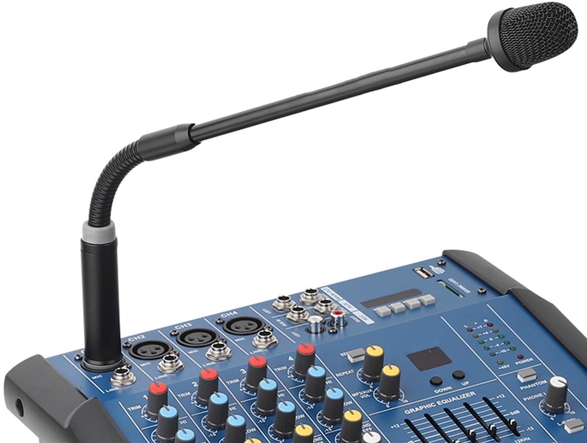 Dailygoods - Dailygoody - Dynamische Zwanenhalsmicrofoon - Flexibele Microfoon voor DJ's - Ideaal voor Vocale Toepassingen - Geschikt voor Opnames - Professionele