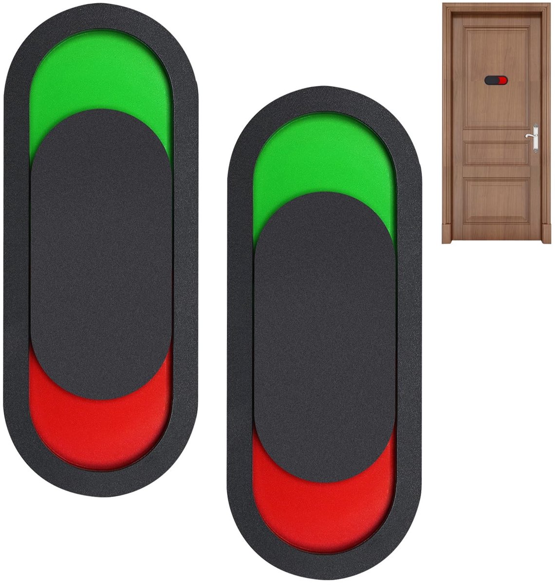 Dailygoods - Set van 2 Deurplaten met Opschrift 'Bitte Nicht Stören'