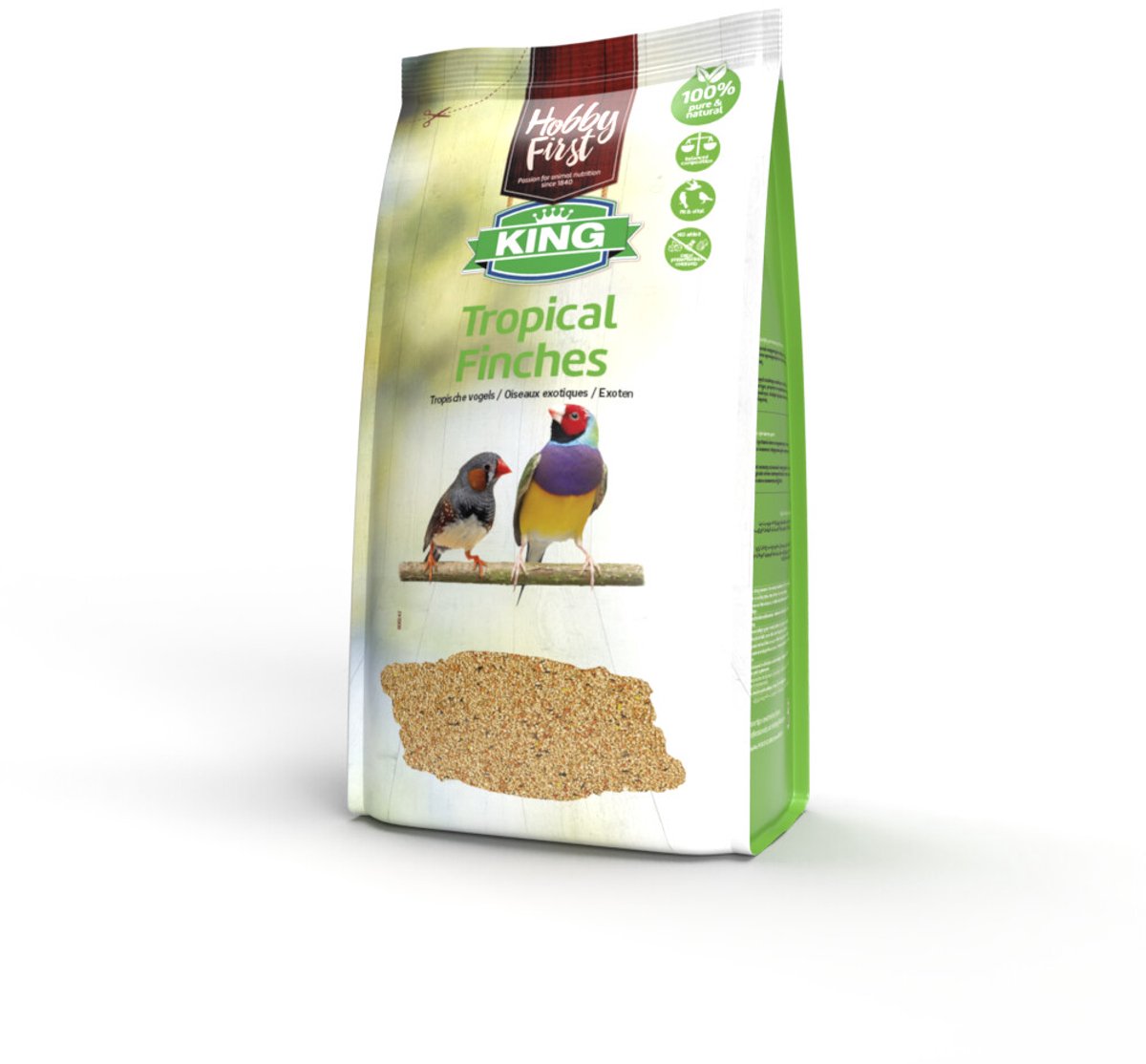 HobbyFirst King Tropische Vogels - 3 x 4 kg - Voordeelverpakking