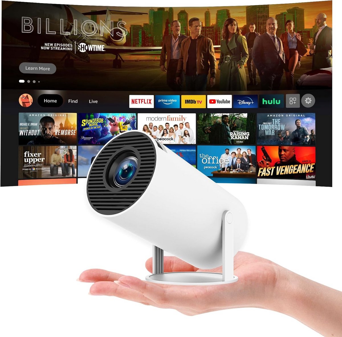 Mini Beamer - Home Cinema - Draagbare Projector - Bureaustijl
