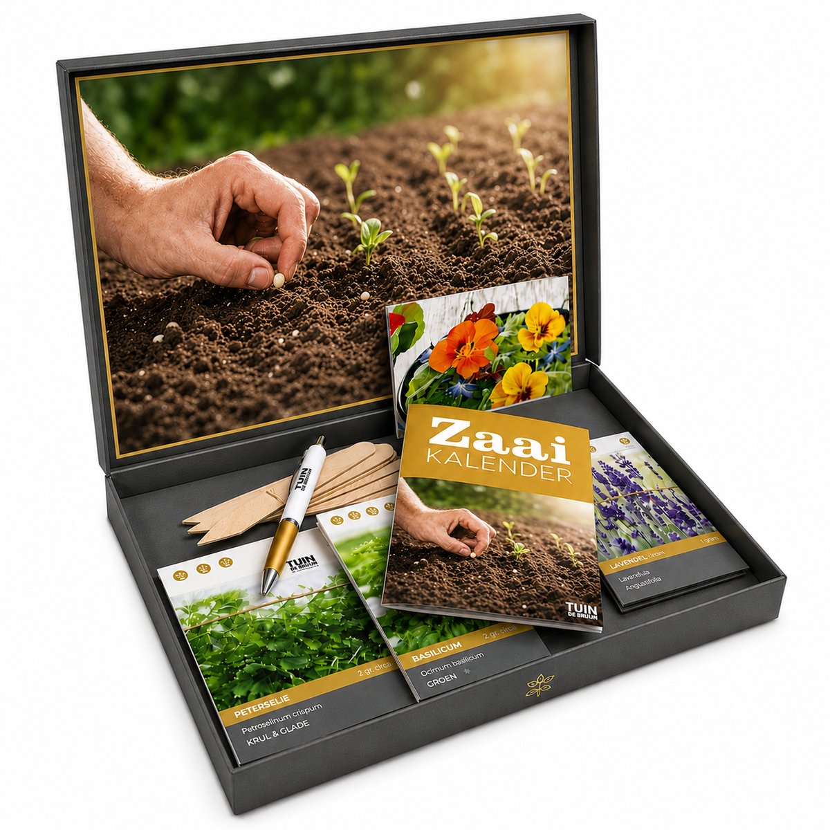 Kruidenzaden Pakket – 18 Populaire Kruidensoorten – Compleet Cadeaupakket Moestuin – Zelf Kruiden Kweken – Tuin de Bruijn