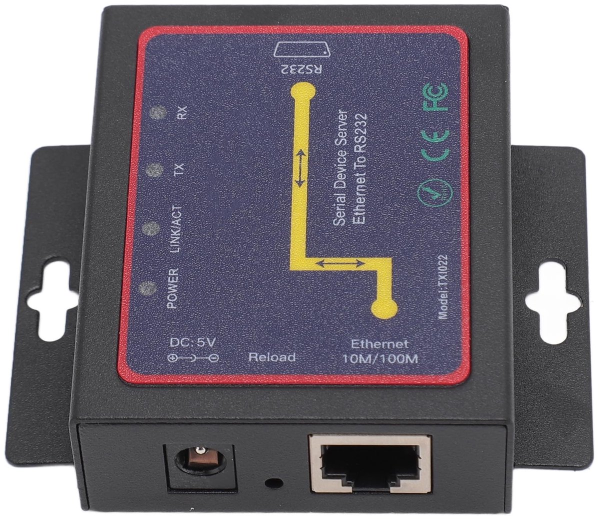 Dailygoods - Dailygoody - RJ45 aan RS232 Converter - Bidirectionele Overdracht - Compact Formaat - Ethernet Converter - Toegang op afstand - Geschikt voor RS232-ap...