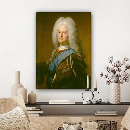 Peintures sur toile - Wilhelm VIII, landgrave de Hesse- Kassel - peinture de Philip van Dijk - 60x80 cm - Décoration murale