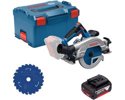 Bosch GKS 18V-57-2 GX Professional accu-cirkelzaag 18 V 165 mm borstelloos + 1x accu 5,0 Ah + L-Boxx - zonder oplader