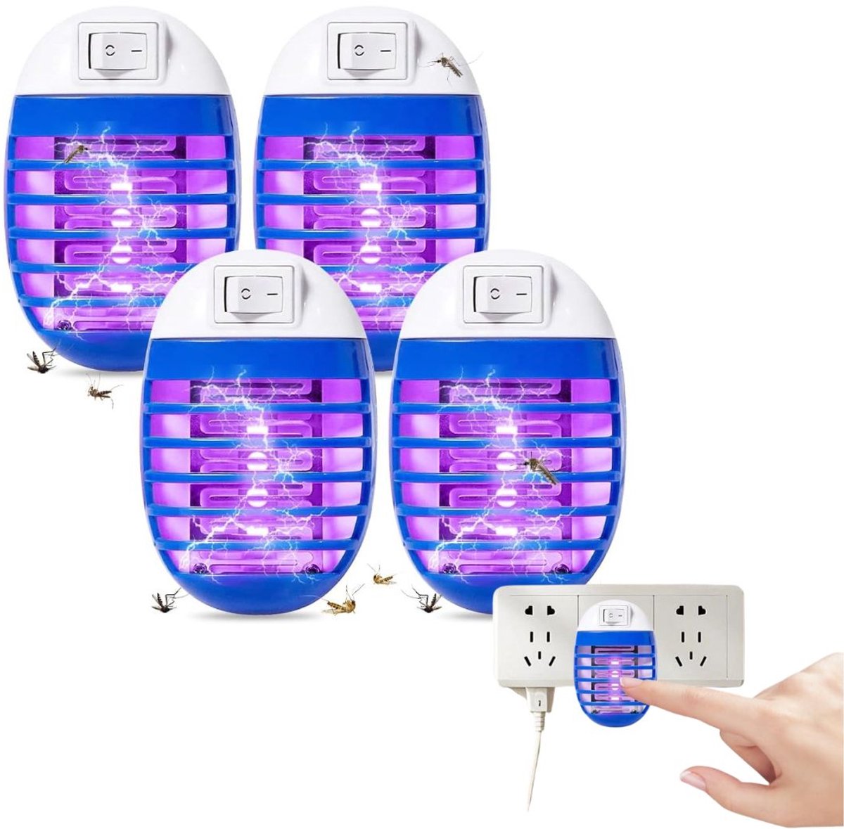 MKSS® Muggenstekker - Muggenlamp voor Binnen - Ultrasoon