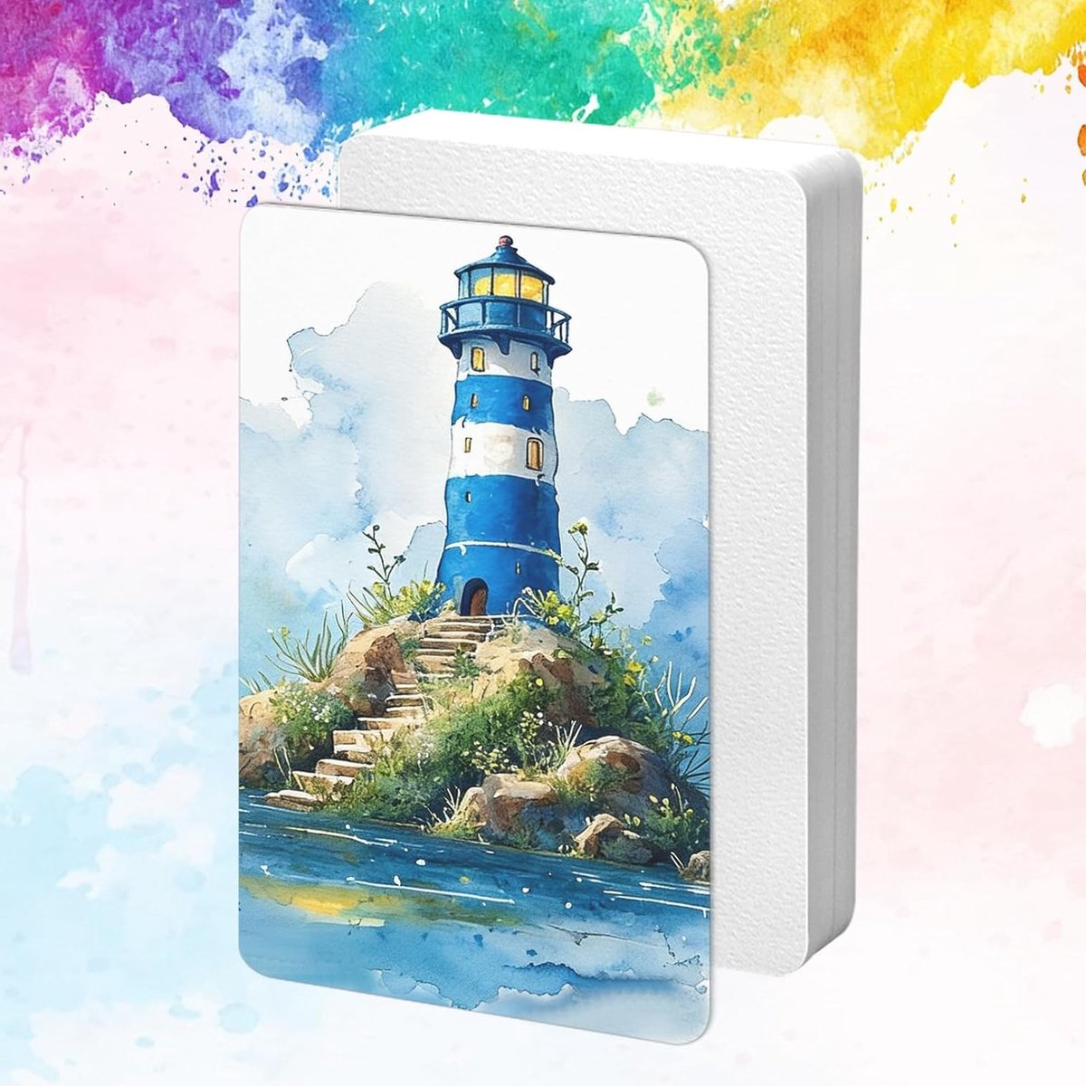 Watercolor Postcards van 300g Katoen voor Schilderen en Creatieve Klussen - 50 Stuks Wit Papier