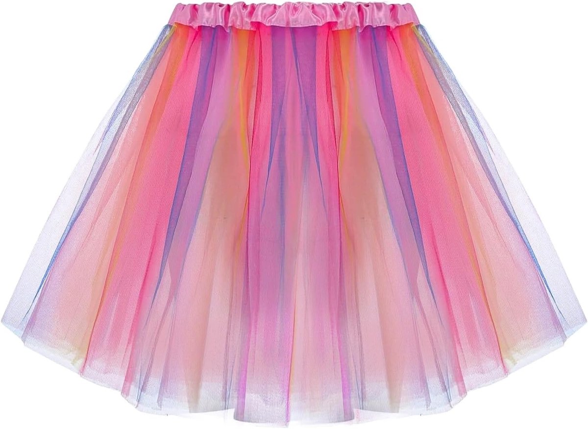 Elegante Tulle Tutu Rok voor Dames - Ballet, Feest, Carnaval en Halloween Kostuum met Elastische Taille