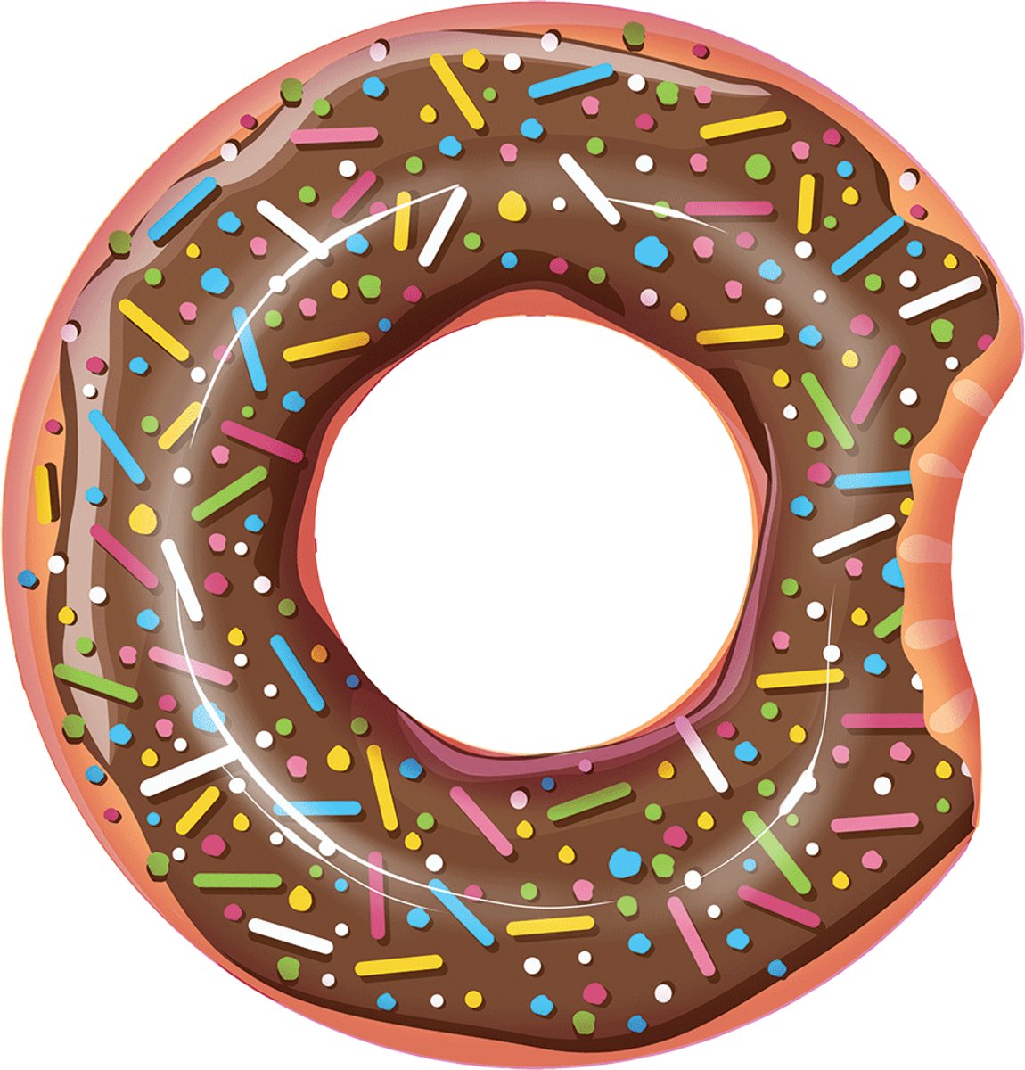 Zwemband donut 107 cm | bruin