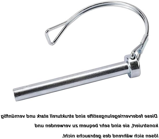 Hinged Pins voor Clutch, 10 Stuks 6x70mm Rectangulaire Splinten met Veiligheidssluiting voor Boerderij en Tuin Gebruik — afbeelding 3