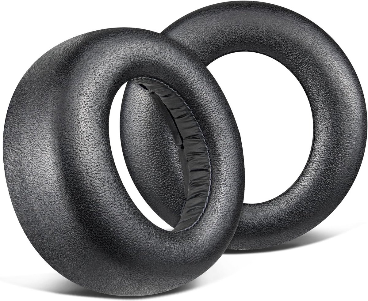 Leren Oorkussens Vervanging voor Sony PlayStation 5 Pulse PS5 3D Draadloze Headset, Geluidsisolerende Earpads voor Comfort en Geluidservaring - Zwart