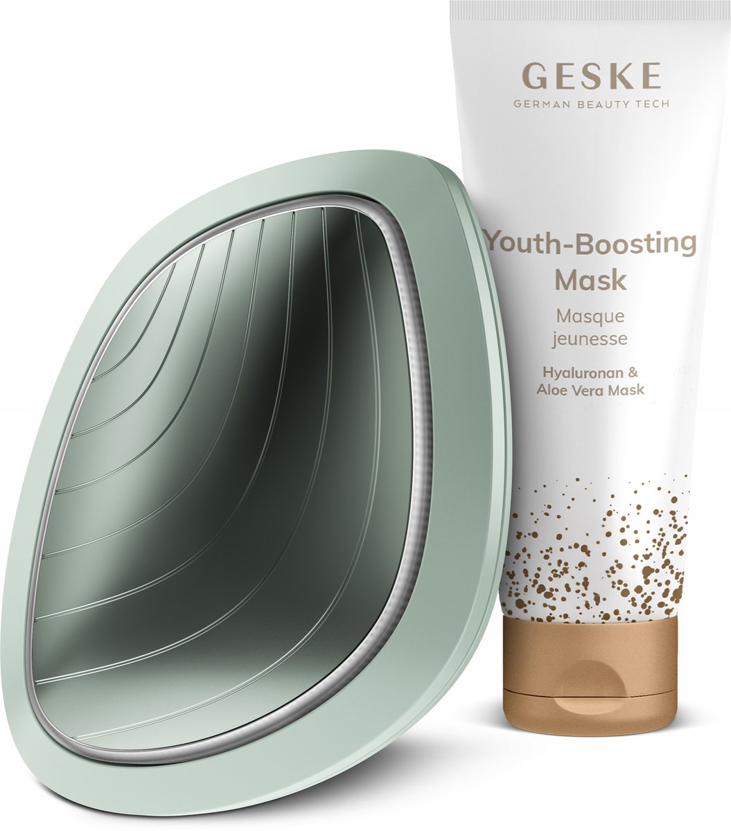 GESKE | SmartAppGuided™ Sonic Warm & Koel Masker | 9 in 1 | Farbe: Groen + Gratis cosmetica