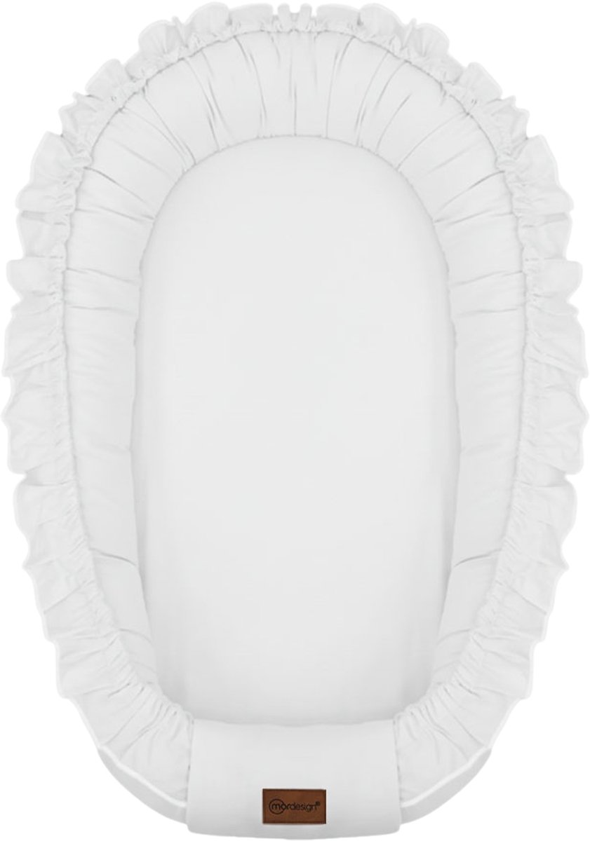 MorDesign - Babynest - Ruffle - Wit