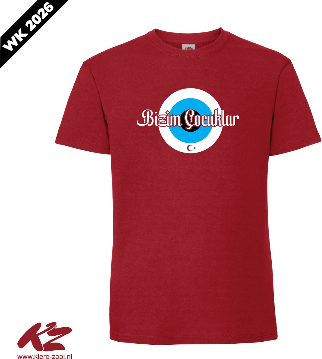 Bizim Çocuklar - Unisex T-Shirt - XXL - Rood - Turkije - WK Voetbal 2026 - World Cup Football