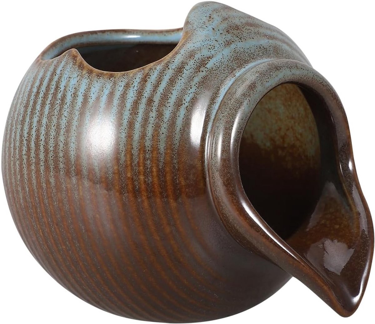 Circulerende Water Clay Pot Fontein voor Aquarium en Tuin - Decoratieve Keramische Fontein met Glazen Landschap en Desktop Gebruik