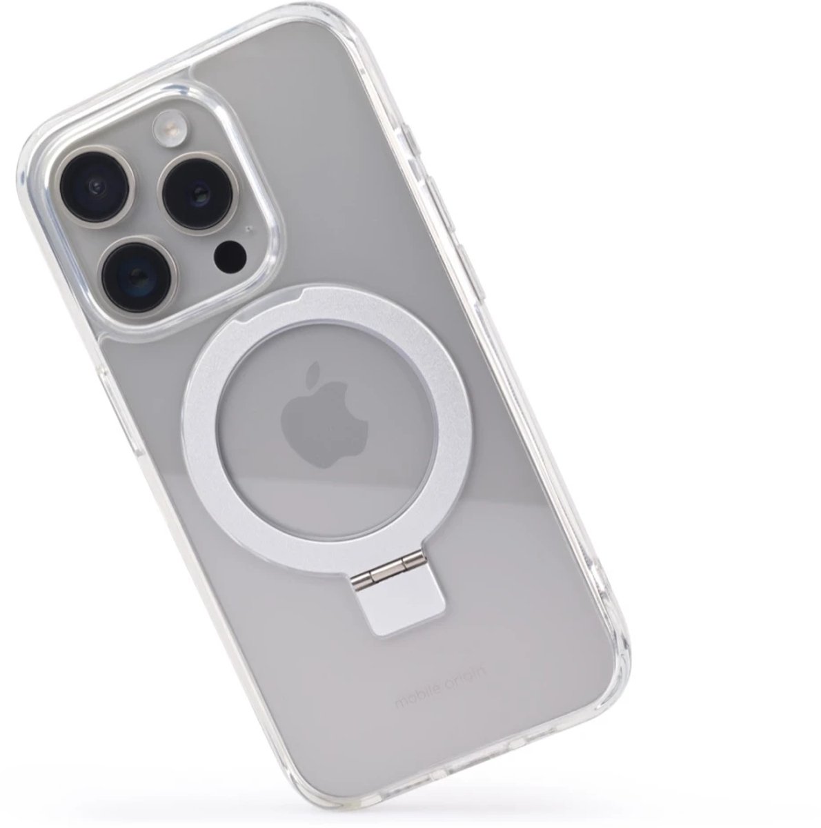 Mobile Origin Ringmag Hoesje, Transparant - Iphone 15 Pro