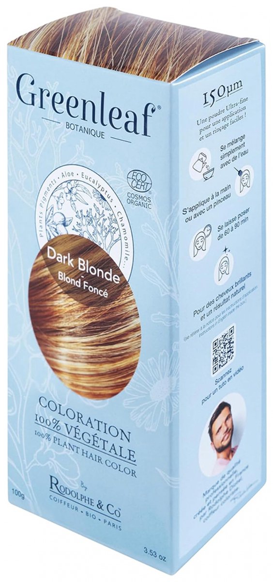 Greenleaf 100% Organische Haarkleur 100 g (Kleuren : Donkerblond)