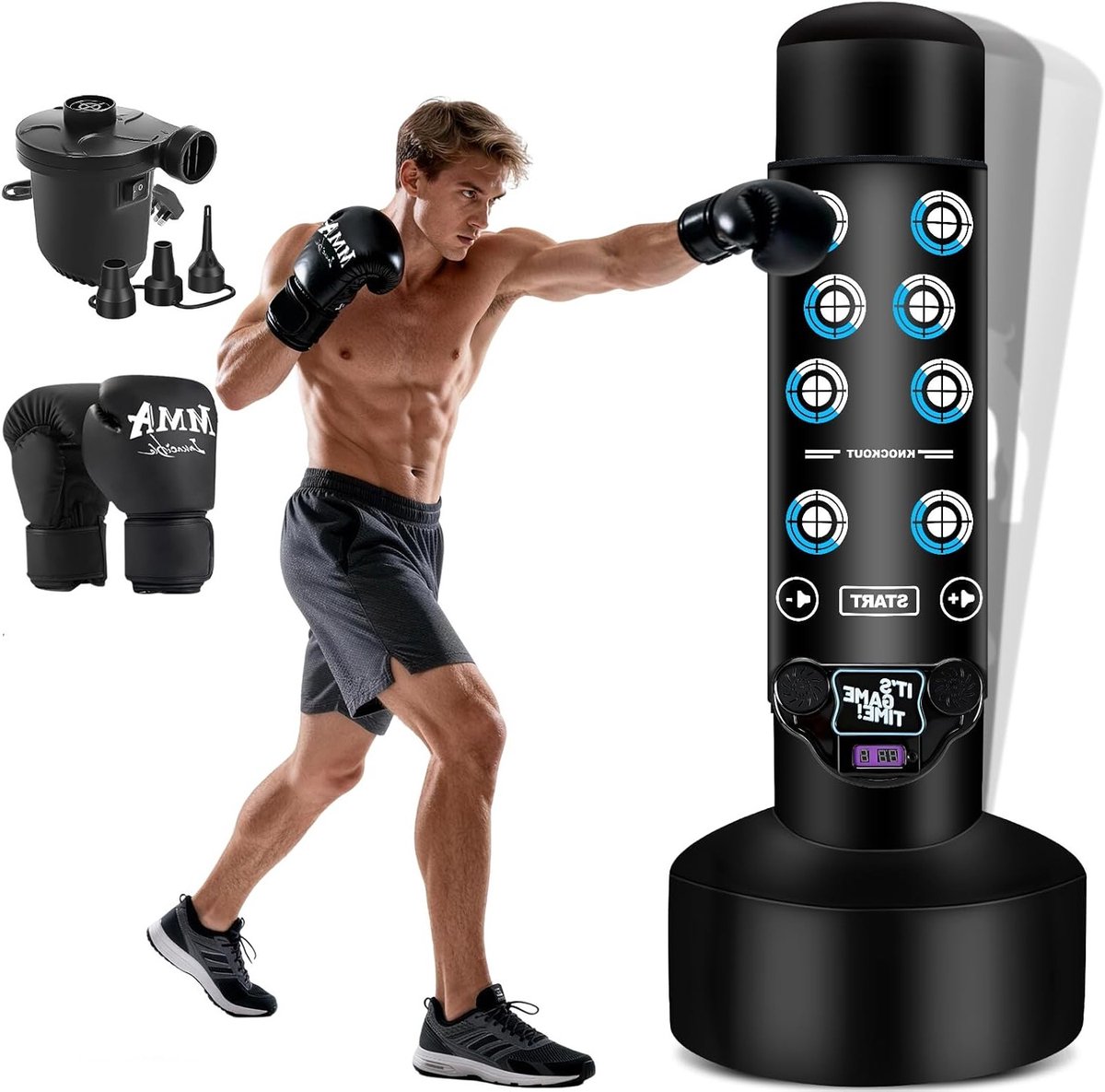 Punching Bag voor Volwassenen met Muziekmat - Ideaal voor Fitness, Training en Zelfverdediging