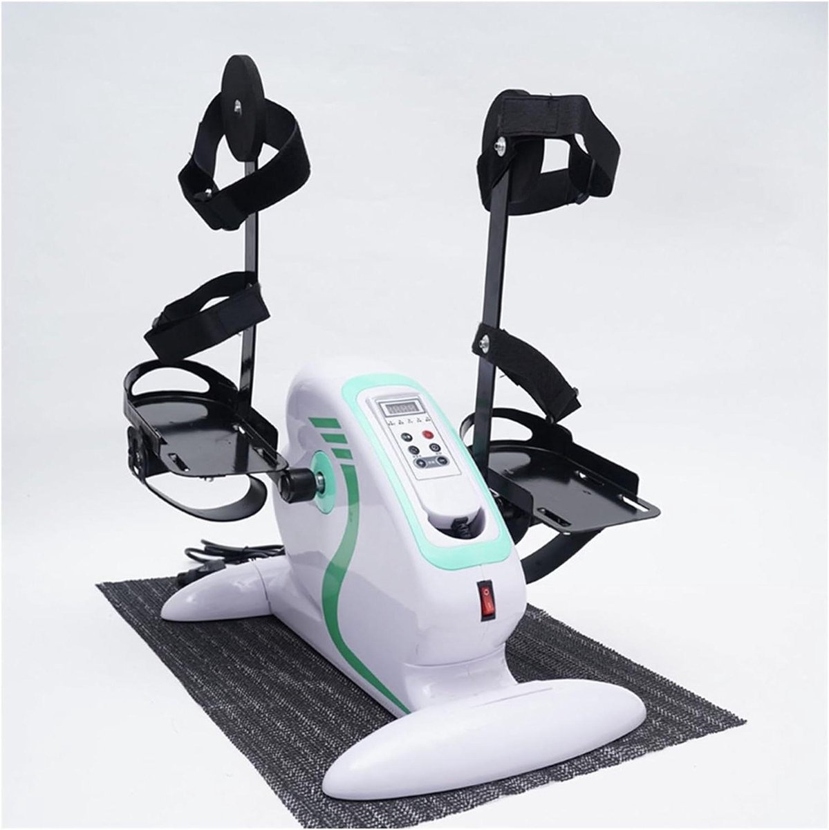 Mini Hometrainer - Oefenfiets Voeten - Revalidatie en Fitness - Elektrisch met Afstandsbediening - 50x31x28 cm - Wit