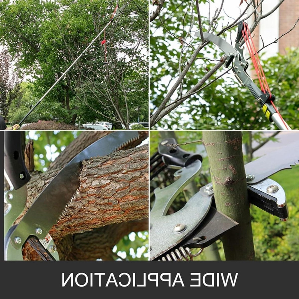 Telescopische Snoeizaag - Tuingereedschap Snoeischaar - Takken Snoeien - 2-in-1 Functionaliteit - Tot 5.5 Meter - Grijs