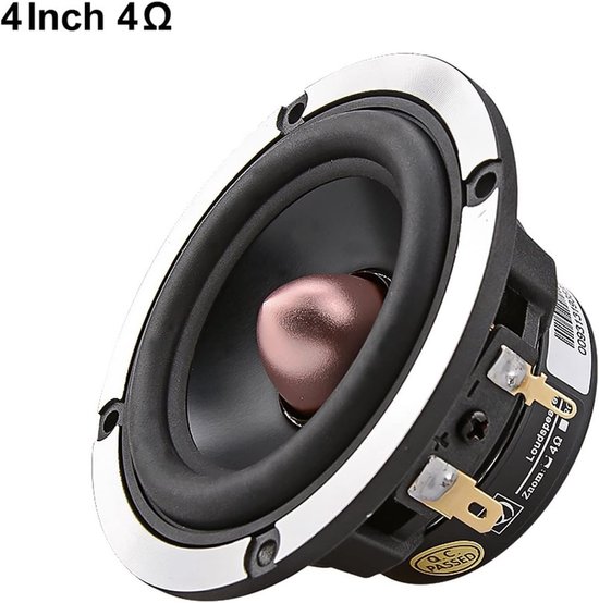 Hifi Mid Speaker Driver - Middenluidspreker - Muziek Luisteren - 25 Kern Spraakspoel - 3 Inch - Zwart — afbeelding 3