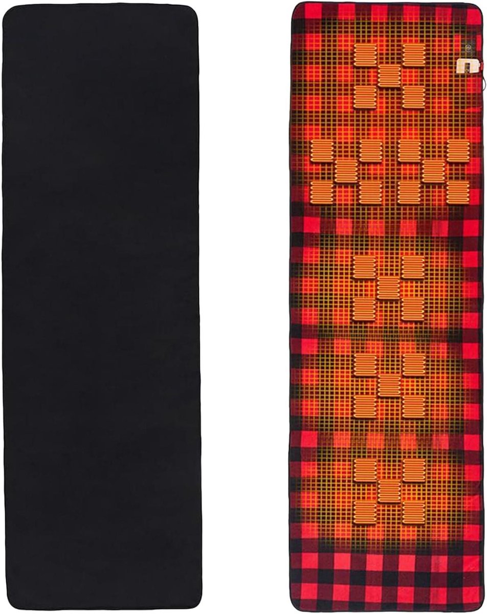 Verwarmde Slaapzak Liner - Elektrische Deken Pad - Kamperen en Reizen - Verstelbare Temperatuurregeling - 198x62 cm - Grijs
