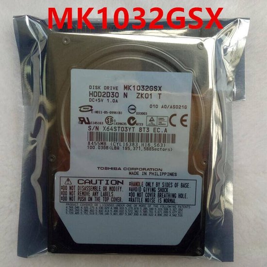 Interne Harde Schijf - Notebook HDD - Opslag Uitbreiden - SATA 3Gb/S interface - 100GB - Zilver van Interne Harde Schijf — afbeelding 2