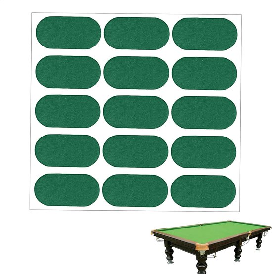 Biljart Patch Stickers - Pool Tafel Reparatie - Biljart Onderhoud - Zelfklevend en Transparant - Diverse Maten - Meerkleurig — afbeelding 5