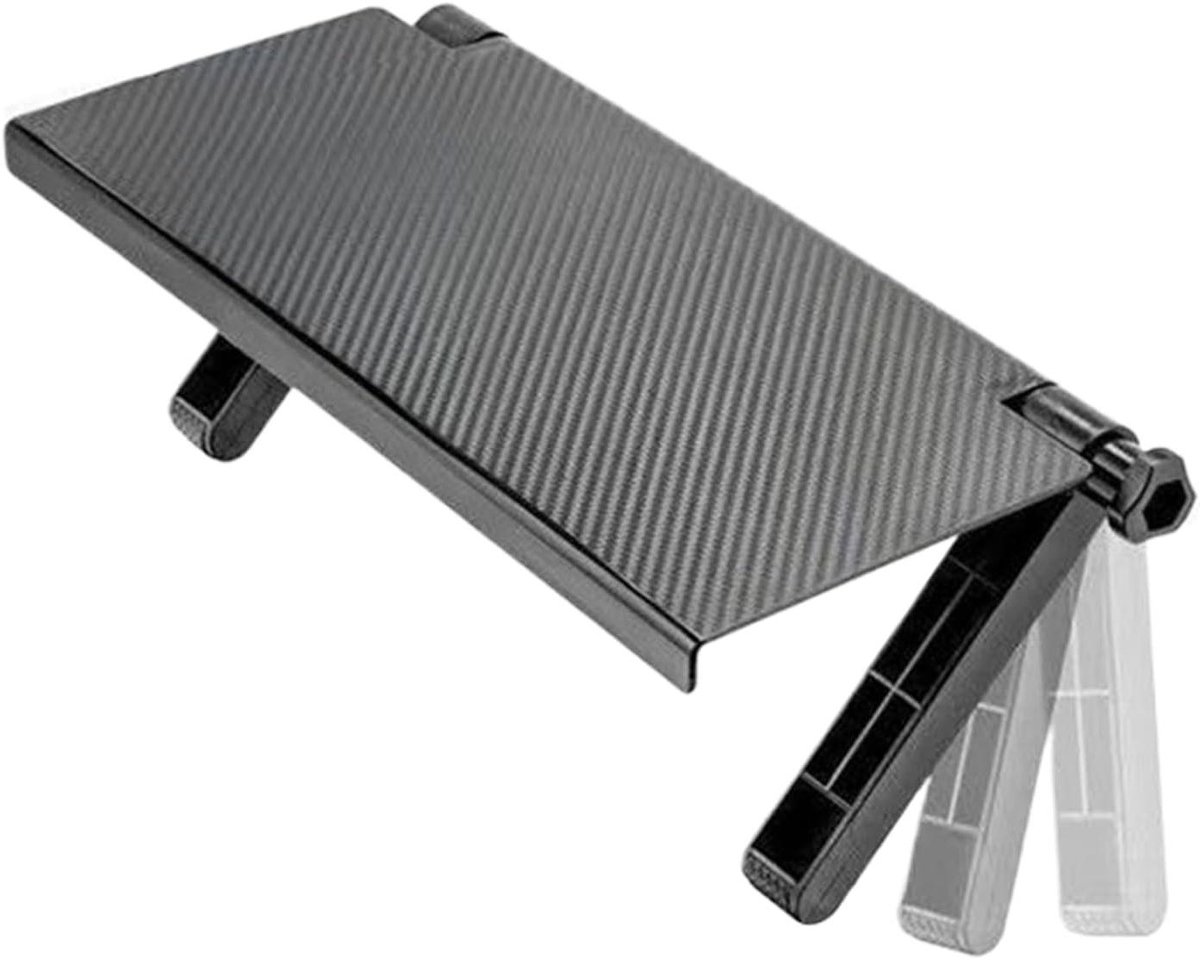 TV Meubel Plank - Monitor Plank - Apparaten Organiseren - Gereedschapsloze Montage - 33x16 cm - Zwart