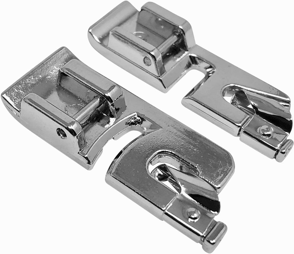 Rolzoomvoet Naaivoet - Rolzoom Set - Professionele Zomen Maken - Dubbele Rolgeleiding - 2 mm + 4 mm - Metaal