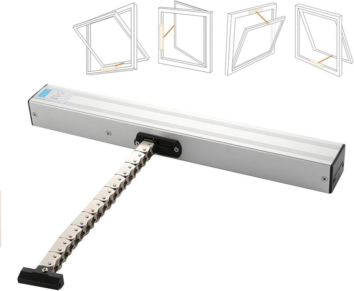 Automatische Raamopener - Slimme Raamopener - Ventilatie Regelen - Afstandsbediening - 400N Kracht - Aluminiumkleur