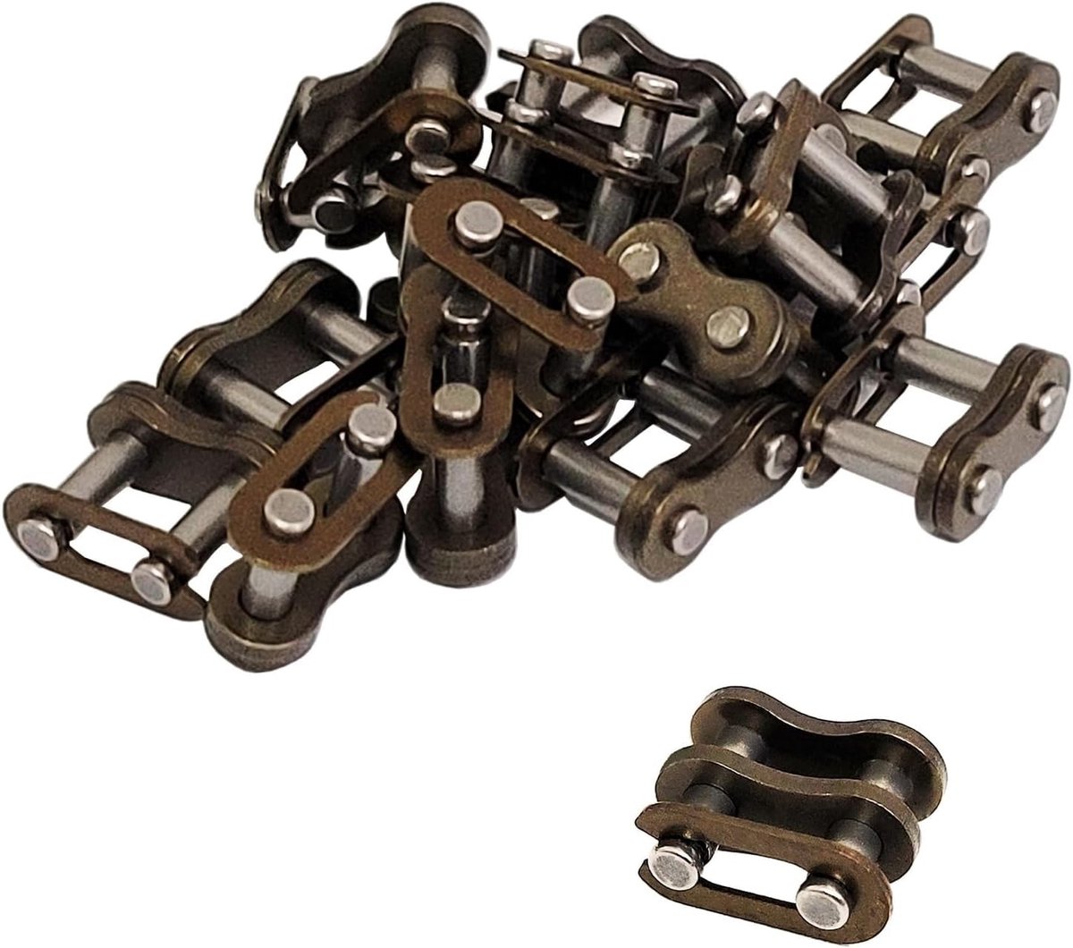 Dailygoody - Motorfiets Ketting - 25H Ketting Master Link - Hoogwaardig Staal - Vervangende Reparatie Onderdelen - Duurzaam - Geschikt voor Motorfiets...