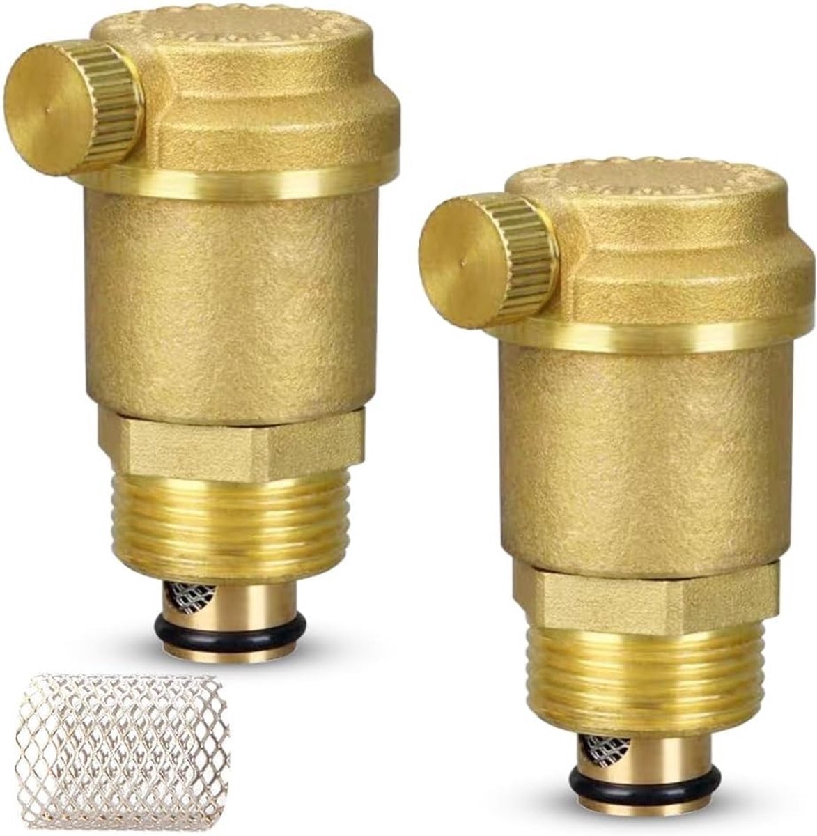 Dailygoody - Automatische snelontluchter - Messing ontluchtingsventiel - Betrouwbaar en efficiënt - G1/2 inch - Radiatorventiel voor zonneboiler